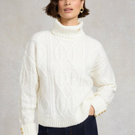 Young Ideas/Henmores - Noveli Roll Neck Knit - Natural - XS