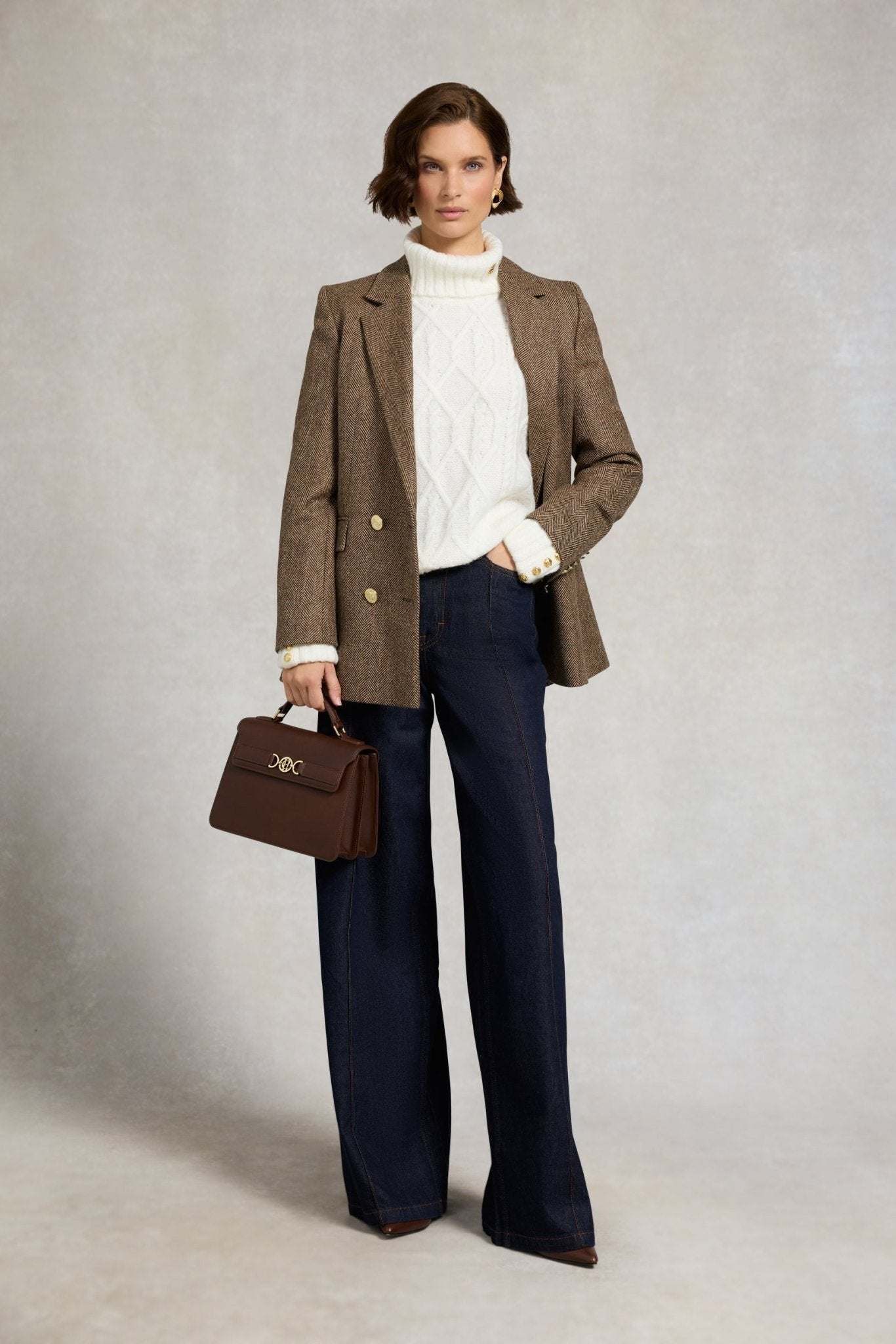 Young Ideas/Henmores - Noveli Roll Neck Knit - Natural - XS