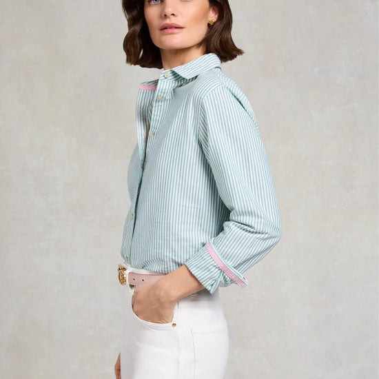 Young Ideas & Henmores - Oxford Shirt - Sky Blue Stripe - 8