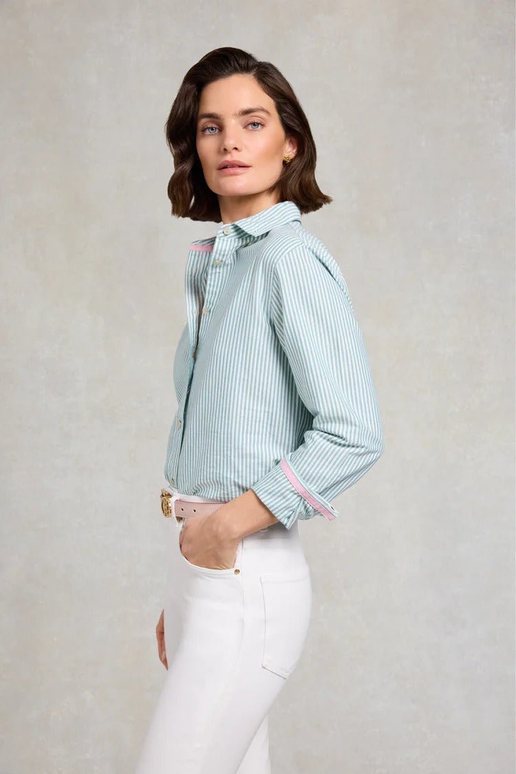 Young Ideas & Henmores - Oxford Shirt - Sky Blue Stripe - 8