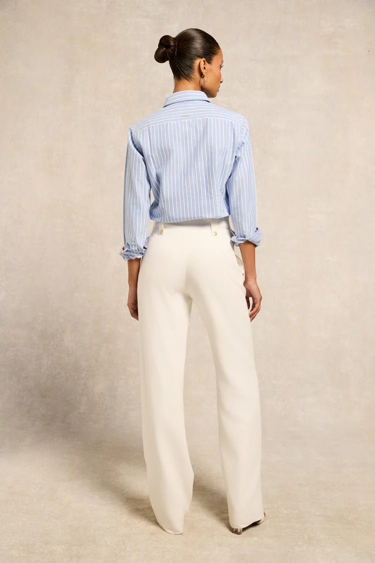 Young Ideas & Henmores - Oxford Shirt - Sky Blue Stripe - 8