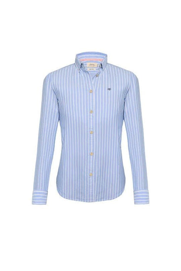 Young Ideas & Henmores - Oxford Shirt - Sky Blue Stripe - 8