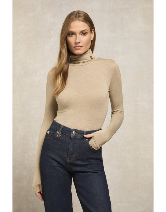 Young Ideas/Henmores - Paige Roll Neck - Oatmeal - S