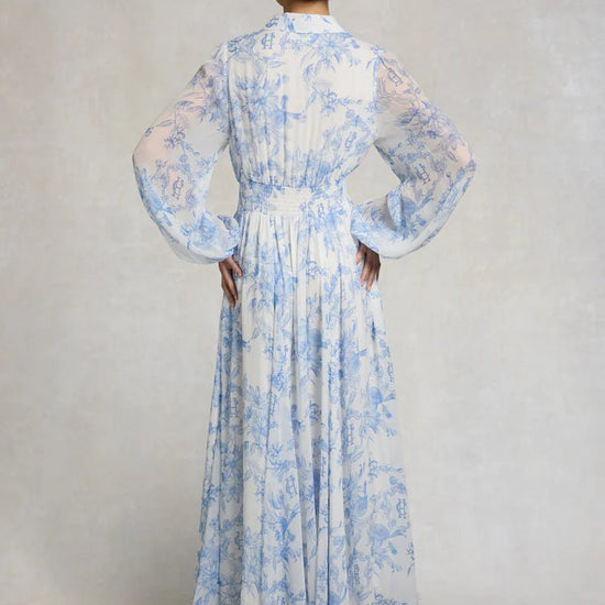 Young Ideas & Henmores - Paros Shirt Dress - English Blue Garden - 8