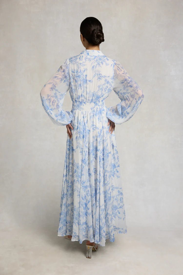Young Ideas & Henmores - Paros Shirt Dress - English Blue Garden - 8