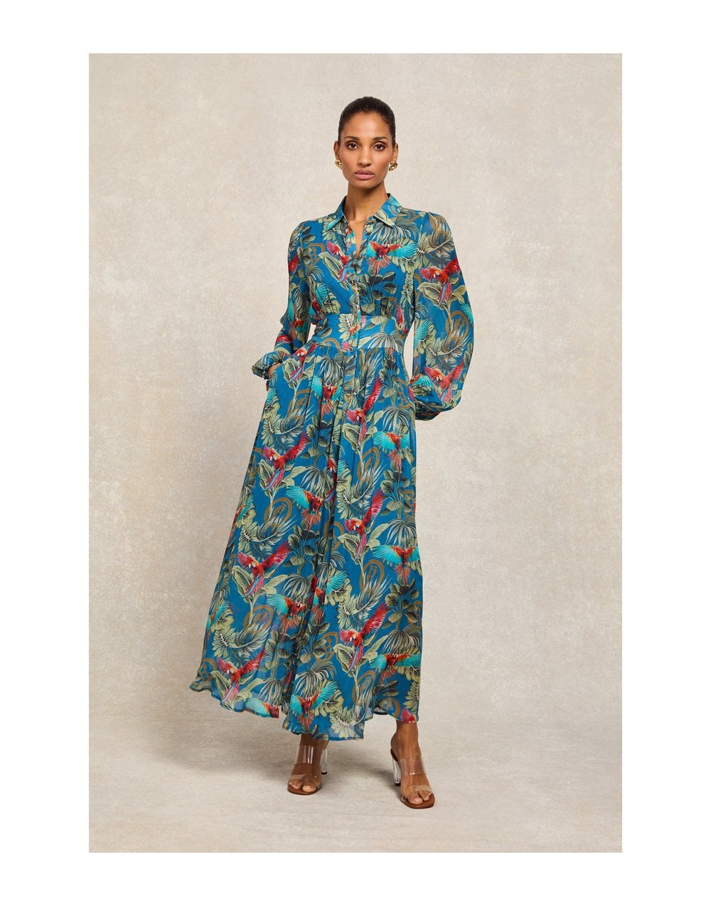 Young Ideas/Henmores - Paros Shirt Dress - Macaw Cobalt - 8