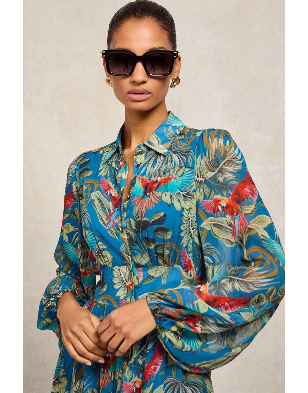 Young Ideas/Henmores - Paros Shirt Dress - Macaw Cobalt - 8