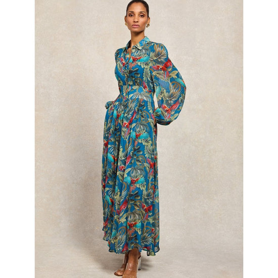 Young Ideas/Henmores - Paros Shirt Dress - Macaw Cobalt - 8