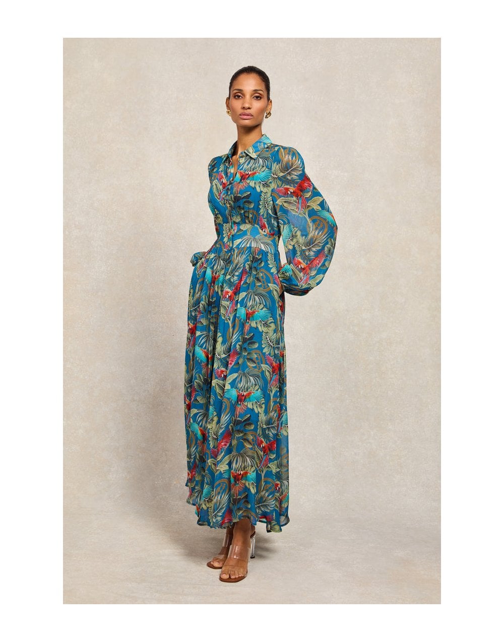 Young Ideas/Henmores - Paros Shirt Dress - Macaw Cobalt - 8