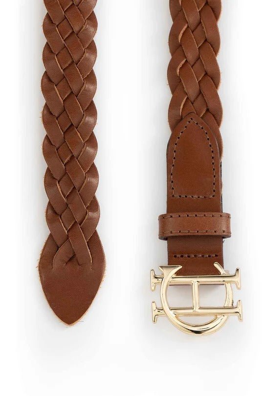 Young Ideas & Henmores - Plaited Slim Belt - tan - S
