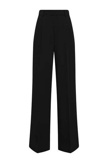Young Ideas & Henmores -Pleated Wide Leg Trouser -Black -10R