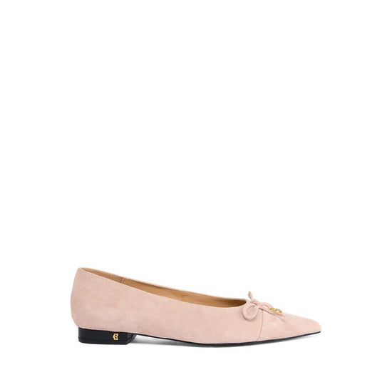 Young Ideas & Henmores - Pointed Ballet Shoe - Blush Suede - 4