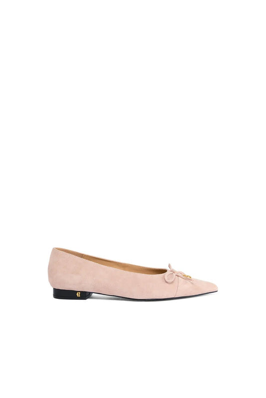Young Ideas & Henmores - Pointed Ballet Shoe - Blush Suede - 4