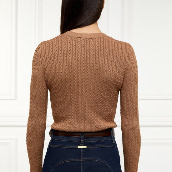 Young Ideas/Henmores - Princeton Crew Neck Knit - Dark Camel - S