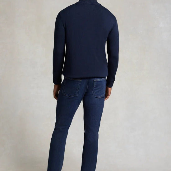 Young Ideas & Henmores - Quarter Zip Knit - Ink Navy - M