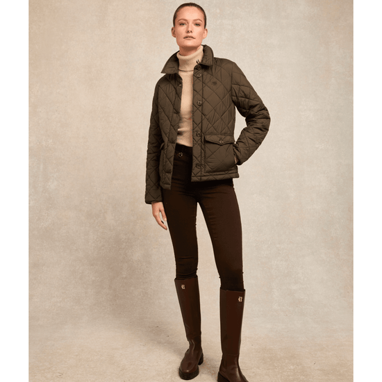 Young Ideas/Henmores - Quilted Coach Jacket - Heritage Khaki - XS