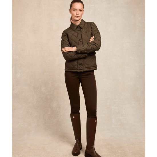 Young Ideas/Henmores - Quilted Coach Jacket - Heritage Khaki - XS