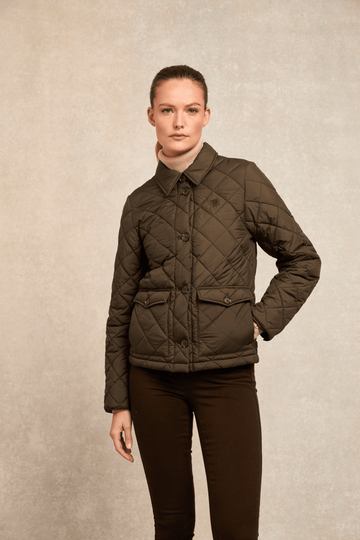 Young Ideas/Henmores - Quilted Coach Jacket - Heritage Khaki - XS