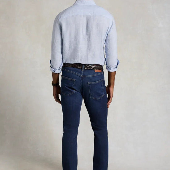 Young Ideas & Henmores - Regular Fit Linen Shirt - Sky Blue - M