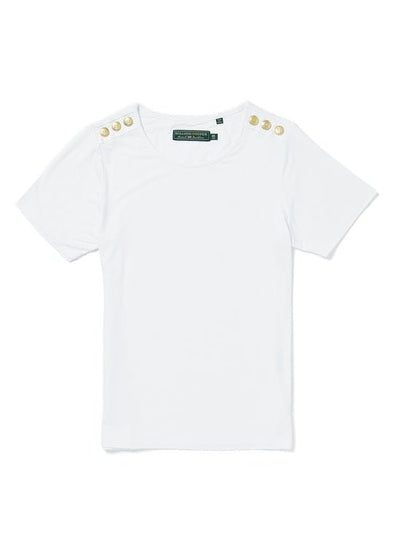 Young Ideas/Henmores - Relax Fit Crew Neck Tee - White - XS