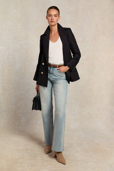 Young Ideas/Henmores - Relax Fit V - Neck Tee - White - XS