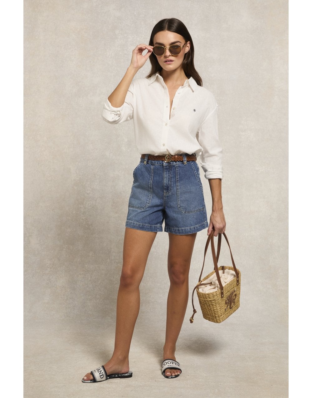 Young Ideas/Henmores - Relaxed Fit Linen Shirt - Optic White - 6