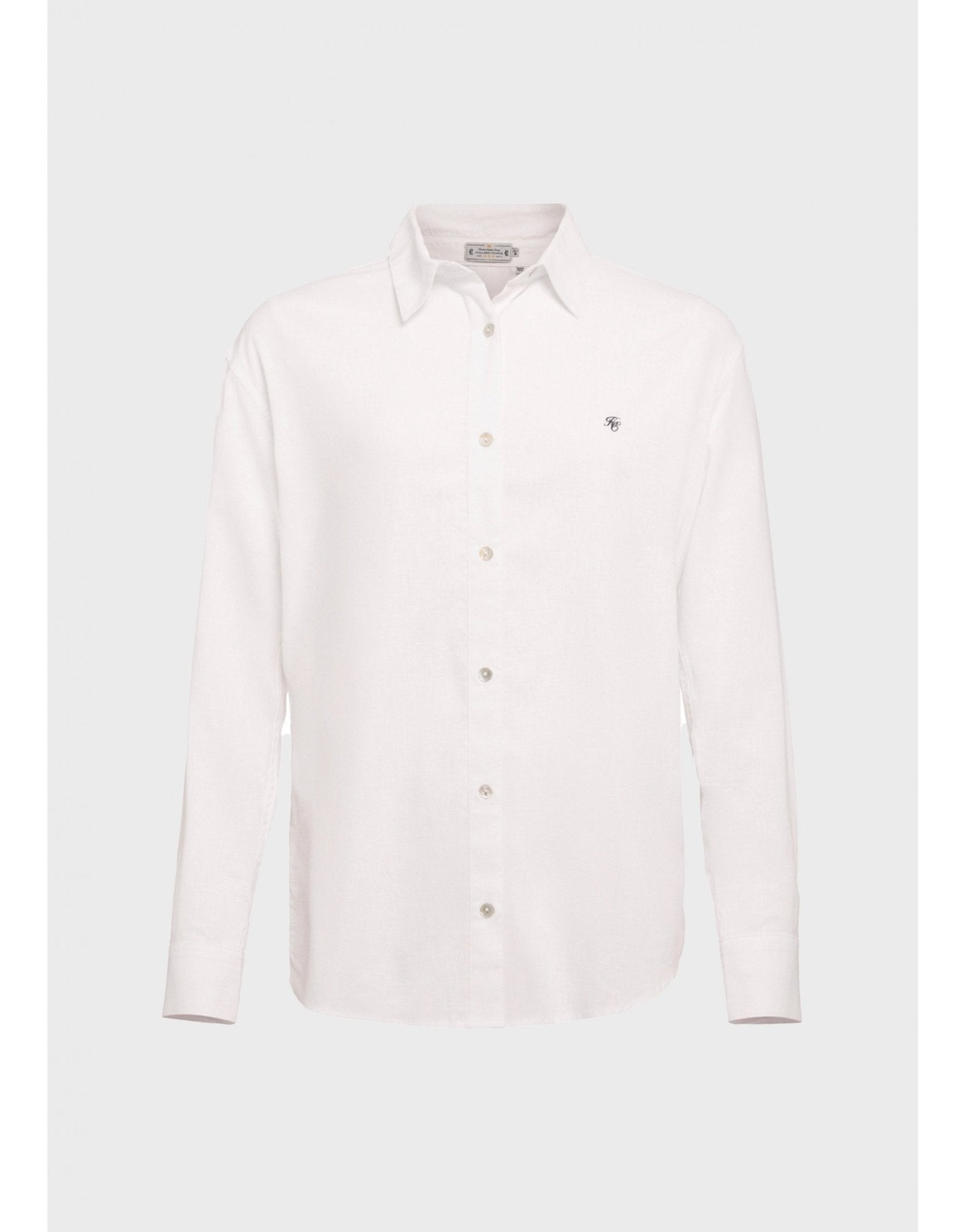 Young Ideas/Henmores - Relaxed Fit Linen Shirt - Optic White - 6