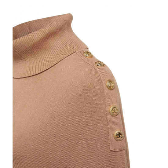 Young Ideas/Henmores - Roll Neck Cape - Camel - OS