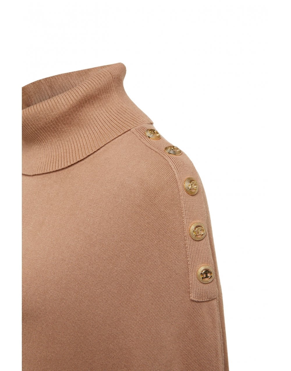 Young Ideas/Henmores - Roll Neck Cape - Camel - OS
