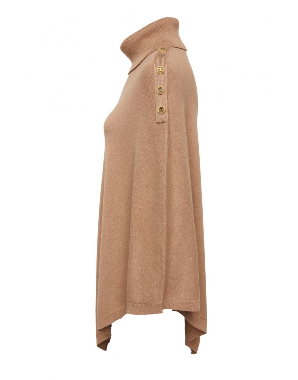 Young Ideas/Henmores - Roll Neck Cape - Camel - OS