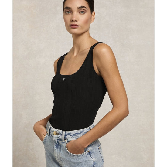 Young Ideas/Henmores - Ruby Knitted Vest - Black - XS