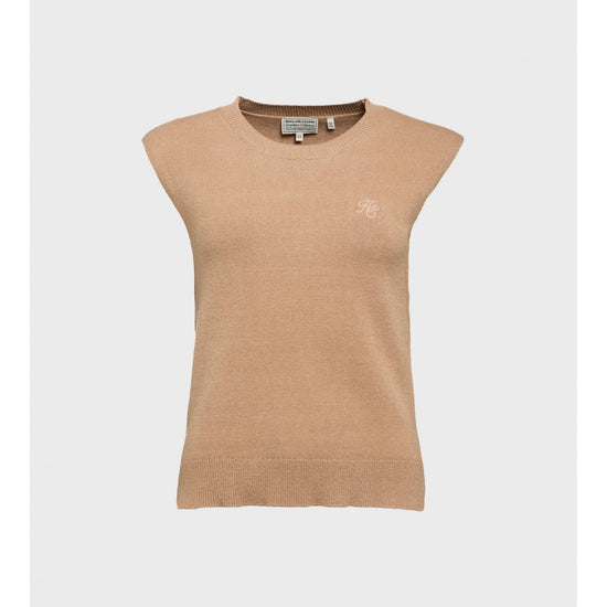 Young Ideas/Henmores - Sarah Knitted Tank - Dark Camel - XS