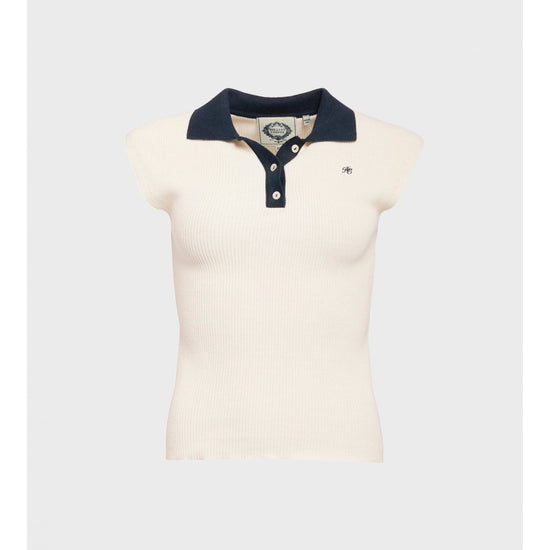 Young Ideas/Henmores - Scarlett Polo Knit - Natural - XS