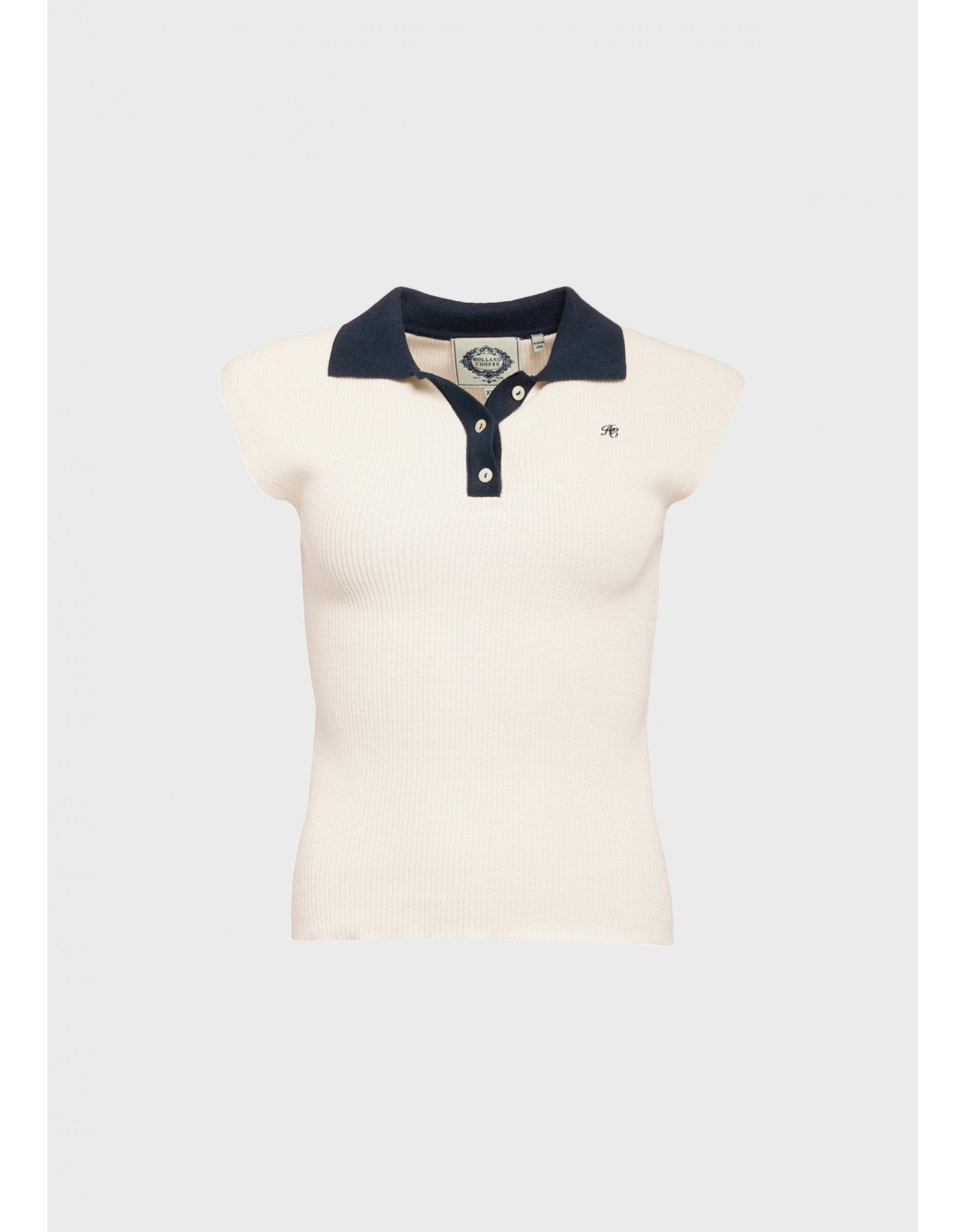 Young Ideas/Henmores - Scarlett Polo Knit - Natural - XS