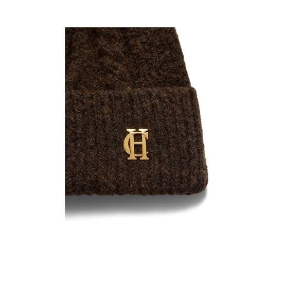 Young Ideas/Henmores - Sloane Cable Bobble Hat - Black - OS