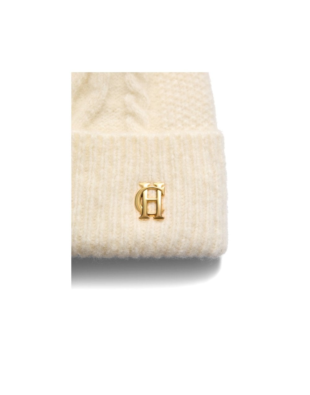 Young Ideas/Henmores - Sloane Cable Bobble Hat - Black - OS