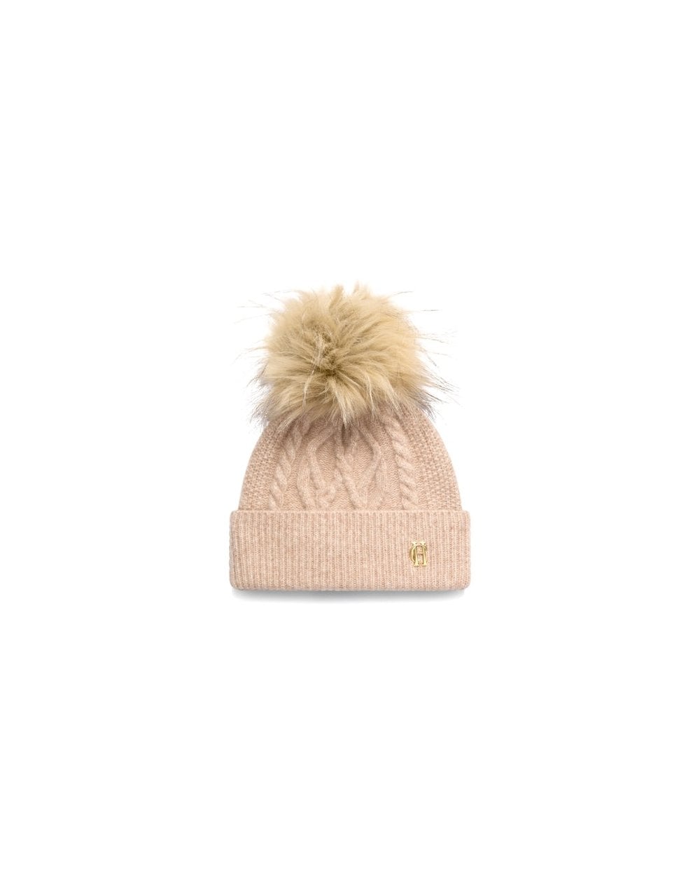 Young Ideas/Henmores - Sloane Cable Bobble Hat - Black - OS