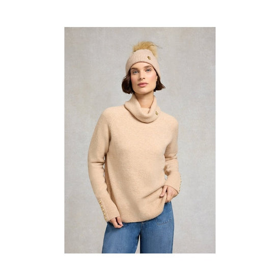 Young Ideas/Henmores - Sloane Cable Bobble Hat - Black - OS