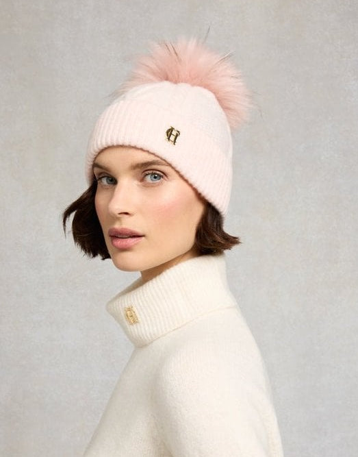 Young Ideas/Henmores - Sloane Cable Bobble Hat - Black - OS