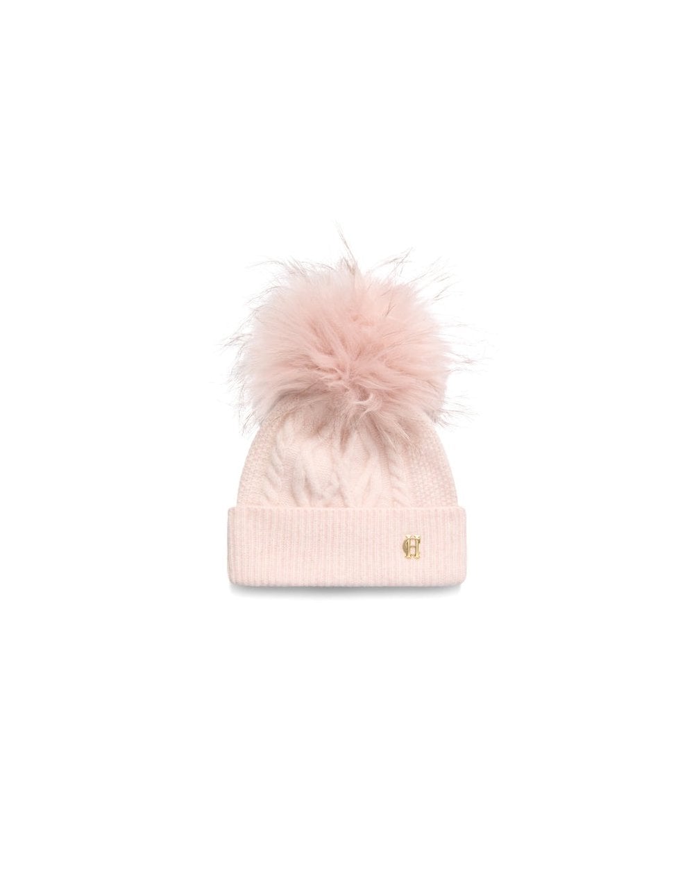 Young Ideas/Henmores - Sloane Cable Bobble Hat - Black - OS