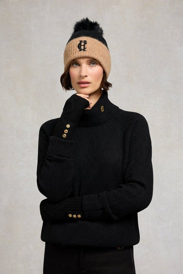 Young Ideas/Henmores - Sloane Fingerless Gloves - Black - OS