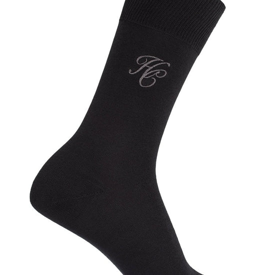 Young Ideas/Henmores - Sock Gift Box - Charcoal Houndstooth Set - 41579