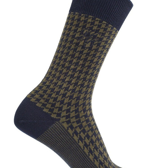 Young Ideas/Henmores - Sock Gift Box - Charcoal Houndstooth Set - 41579