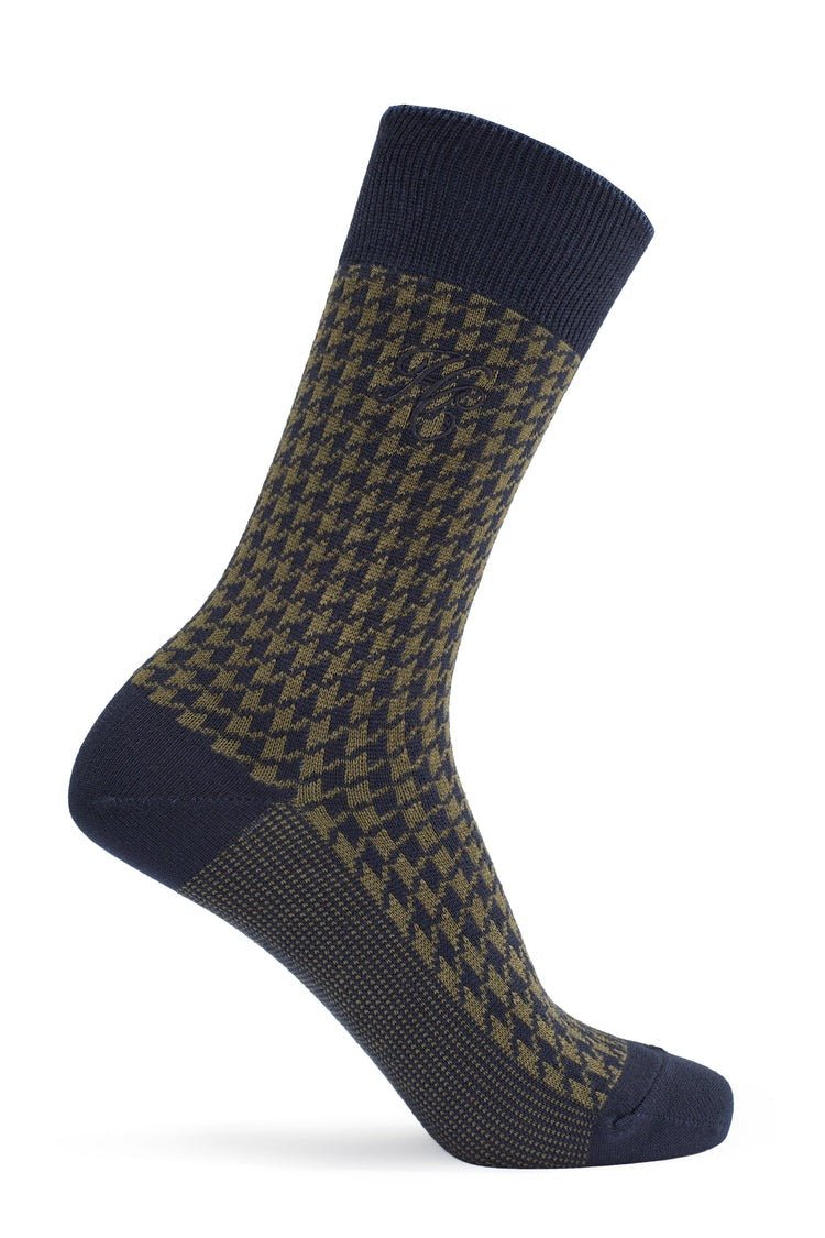Young Ideas/Henmores - Sock Gift Box - Charcoal Houndstooth Set - 41579