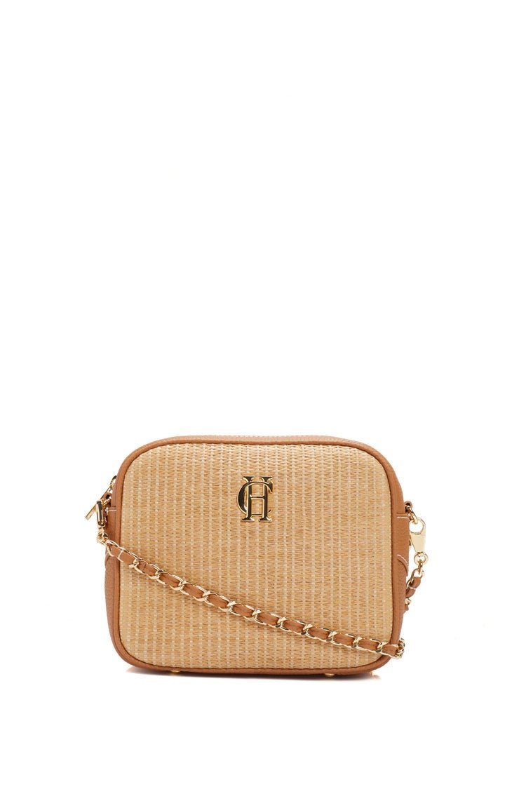 Young Ideas/Henmores - Soho Camera Bag - Tan Raffia - OS
