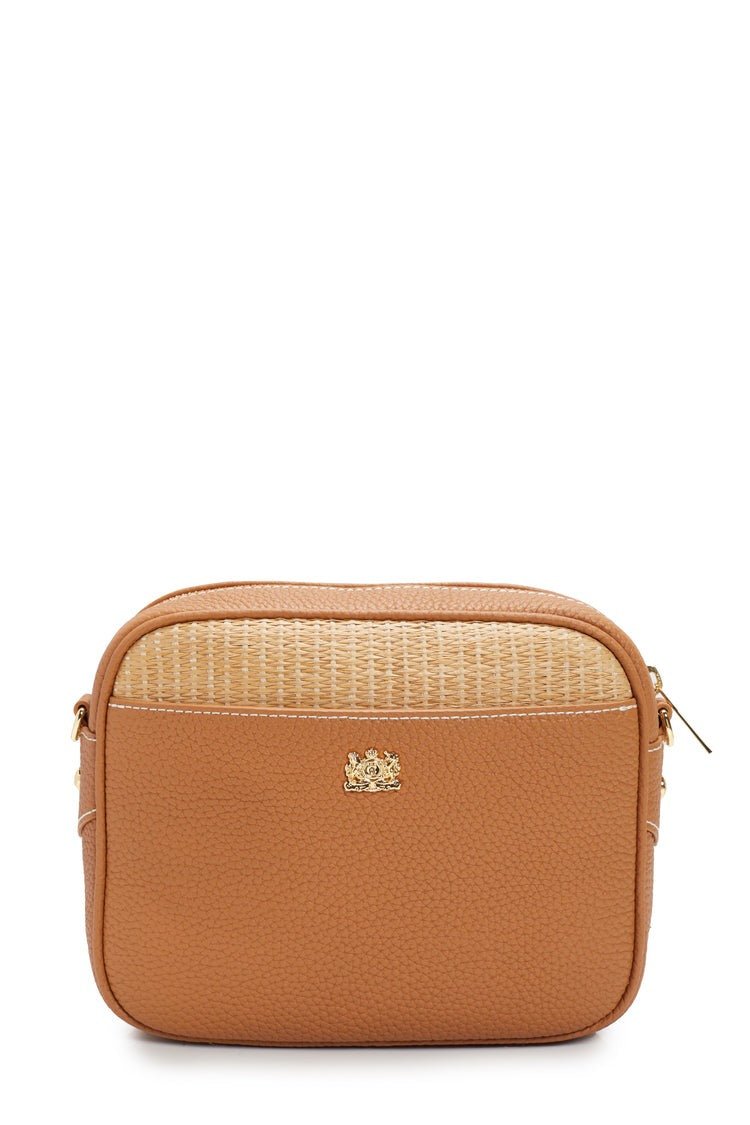Young Ideas/Henmores - Soho Camera Bag - Tan Raffia - OS