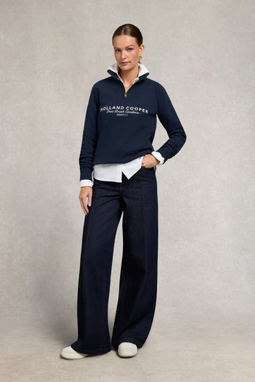 Young Ideas/Henmores - Sporting Goods Zip Henley - Ink Navy - S