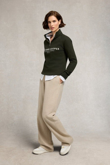 Young Ideas/Henmores - Sporting Goods Zip Henley - Racing Green - M