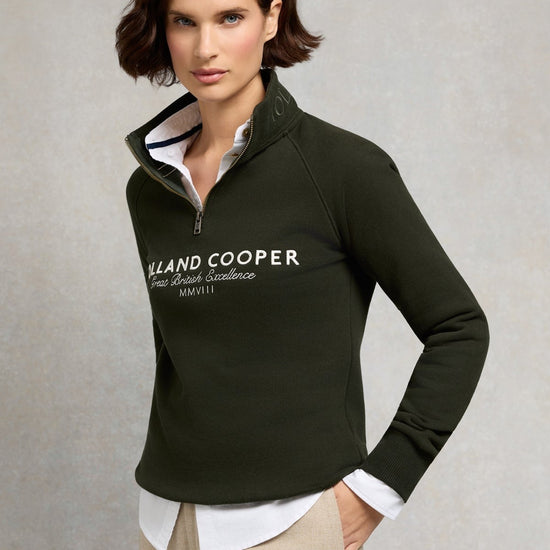 Young Ideas/Henmores - Sporting Goods Zip Henley - Racing Green - M