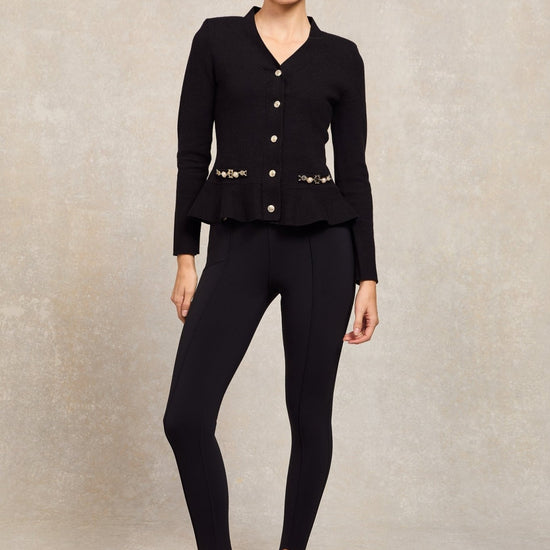 Young Ideas/Henmores - Stirrup Contour Legging - Black - 6